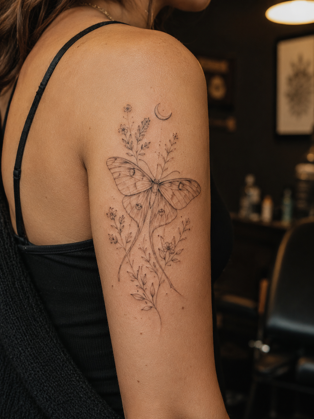 Piercing and jewelry setup at Gilded Moth Tattoo Co.